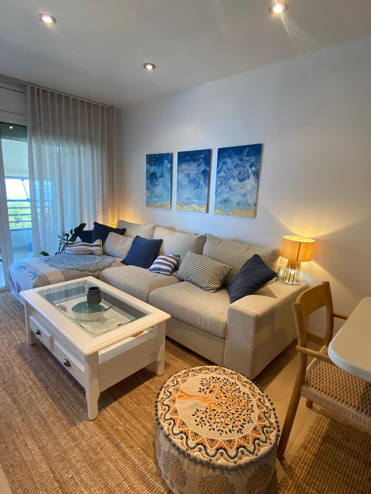 Salón del apartamento vacacional en Miami Platja