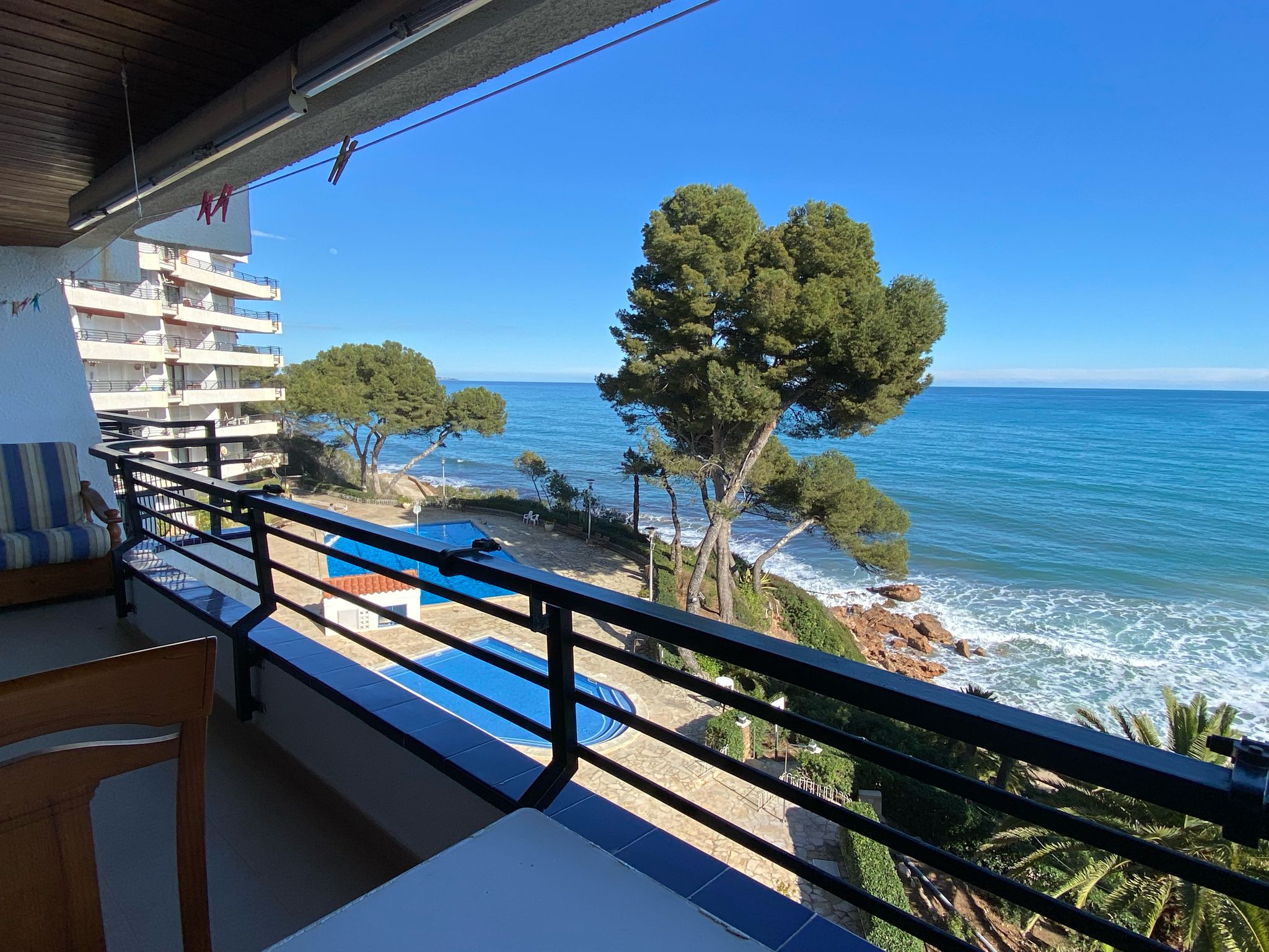 Terraza del apartamento en Miami Platja, Costa Dorada
